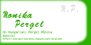 monika pergel business card
